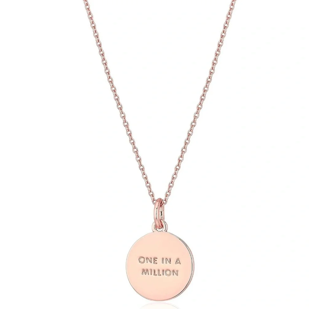 Kate Spade New York Initial A Pendant Necklace Rose Gold